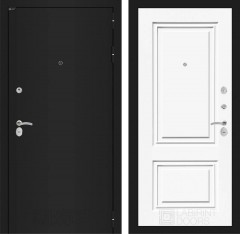 Металлическая дверь Лабиринт CLASSIC шагрень черная 26 - Эмаль RAL 9003