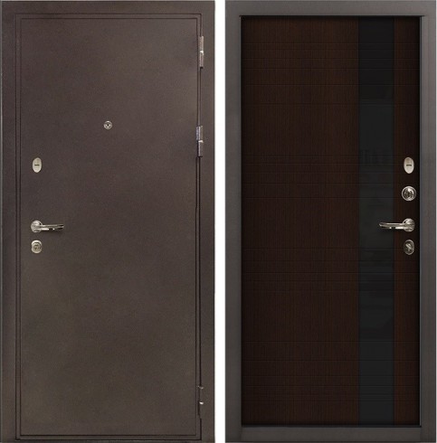Металлическая дверь Лекс 5А Цезарь Новита Венге (панель №53)