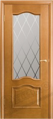 Дверь Оникс КЛАССИКА, Анегри, гравировка Ромбы (ПО)