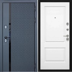 Входная дверь Cударь STR МХ-47 Черный кварц/Д-7 Белый софт