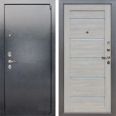 Металлическая дверь Лекс 3 Барк Клеопатра-2 (Серый букле / Ясень кремовый) панель №66