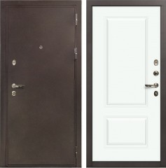 Металлическая дверь Лекс 5А Цезарь Вероника Белая эмаль (панель №55)