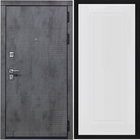 Входная дверь Cударь Diva ДИВА-МД-35 Бетон темный/Н-10 Белый софт