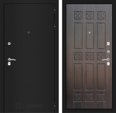 Металлическая дверь Лабиринт CLASSIC шагрень черная 16 - Алмон 28