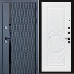 Входная дверь Cударь STR МХ-47 Черный кварц/Д-8 Белый софт