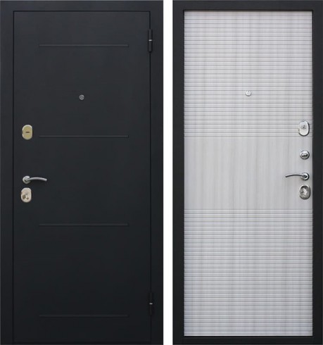 Входная металлическая дверь Гарда (Черный муар / Дуб Сонома)
