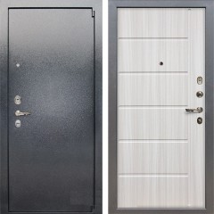 Металлическая дверь Лекс 3 Барк (Серый букле / Сандал белый) панель №42