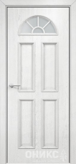 Межкомнатные двери Оникс Classic Бостон Белая эмаль патина серебро