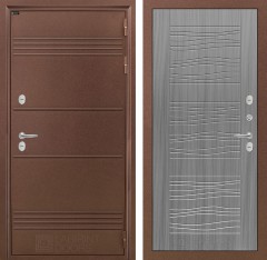 Металлическая дверь в дом Лабиринт Термо Лайт 06 - Сандал серый