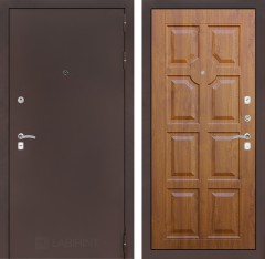 Металлическая дверь Лабиринт CLASSIC антик медный 17 - Золотой дуб