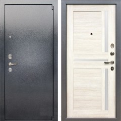 Металлическая дверь Лекс 3 Барк Баджио (Серый букле / Дуб беленый) панель №47